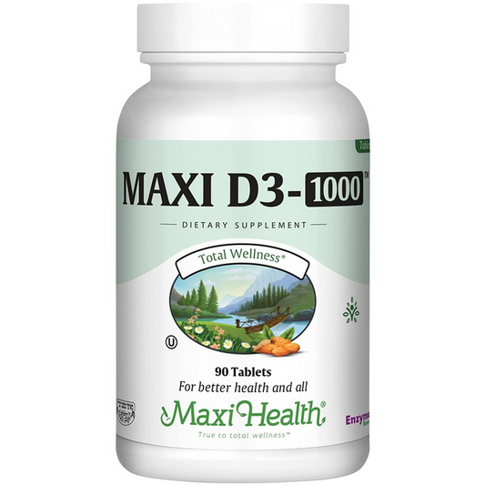 Maxi Health Vitamin D3 1000 IU, 90 Tablets