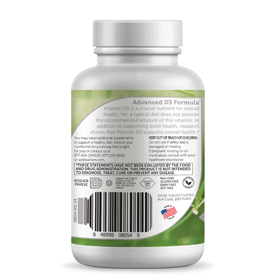 Zahler Vitamin D3 1000 IU, 120 Softgels