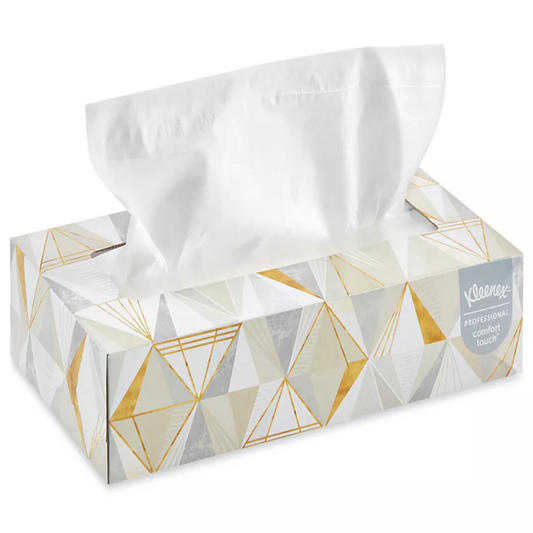 Kleenex Ultra Soft Facial Tissues, Flat Box, 120ct