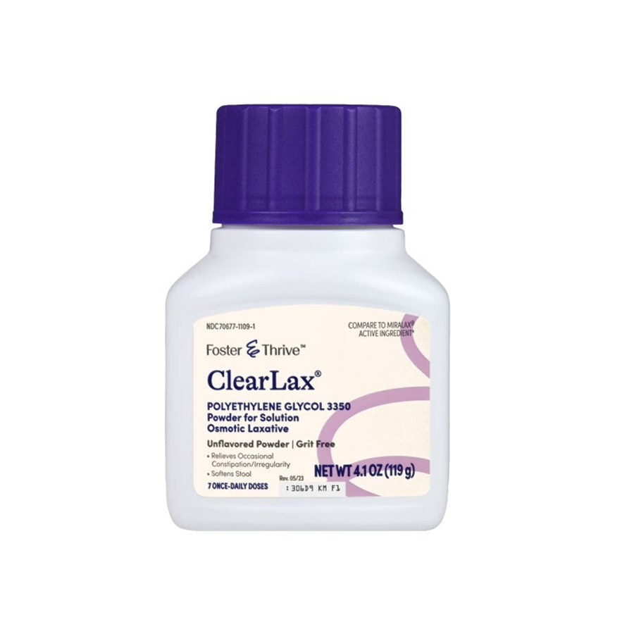 Foster & Thrive ClearLax Laxative Powder, Unflavored - 4.1oz