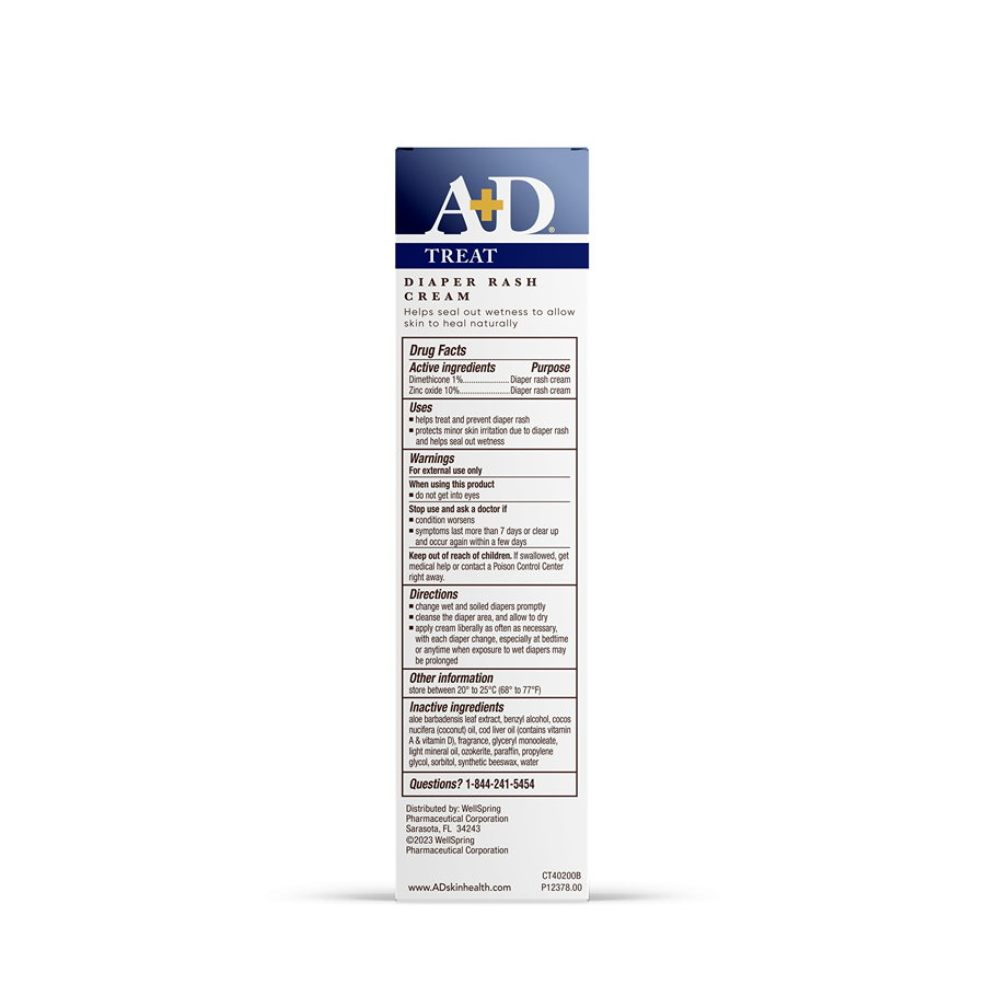 A+D Zinc Oxide Diaper Rash Cream - 4oz