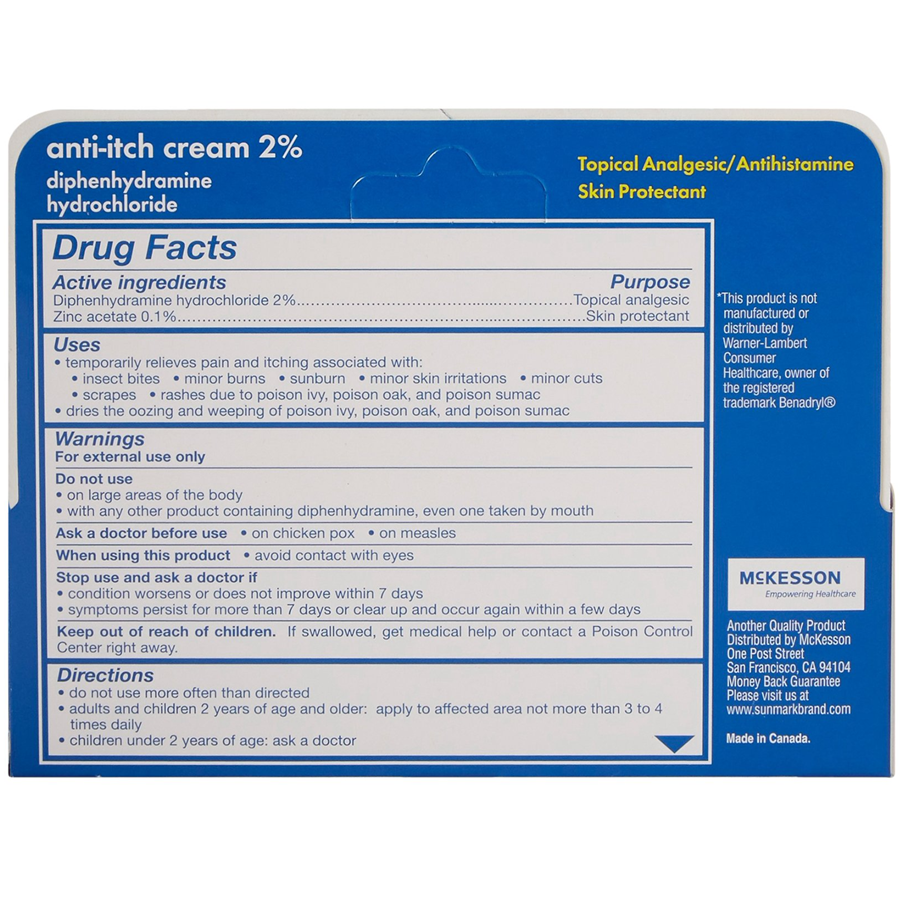 Sunmark Anti-Itch Cream, Extra Strength, 1oz