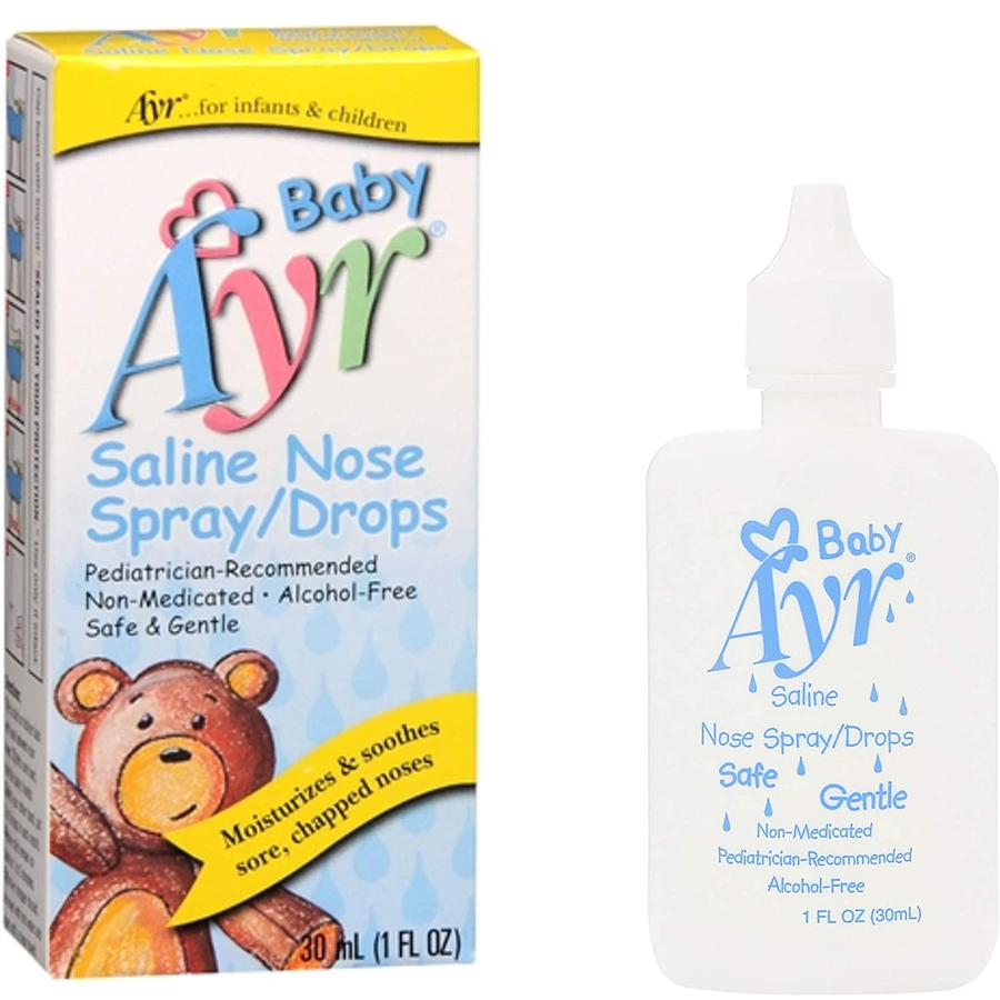 Ayr Baby Saline Nose Spray/Drops, 30ml