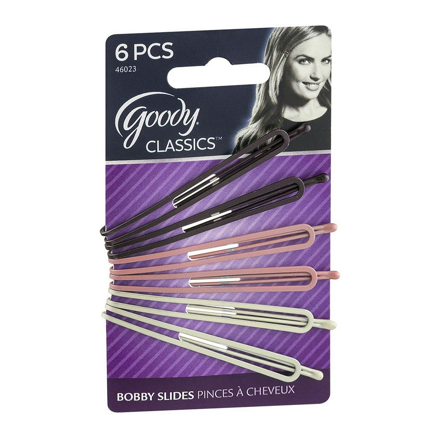 Goody Betsy Bobby Slide Hair Pins - 6 Pcs.