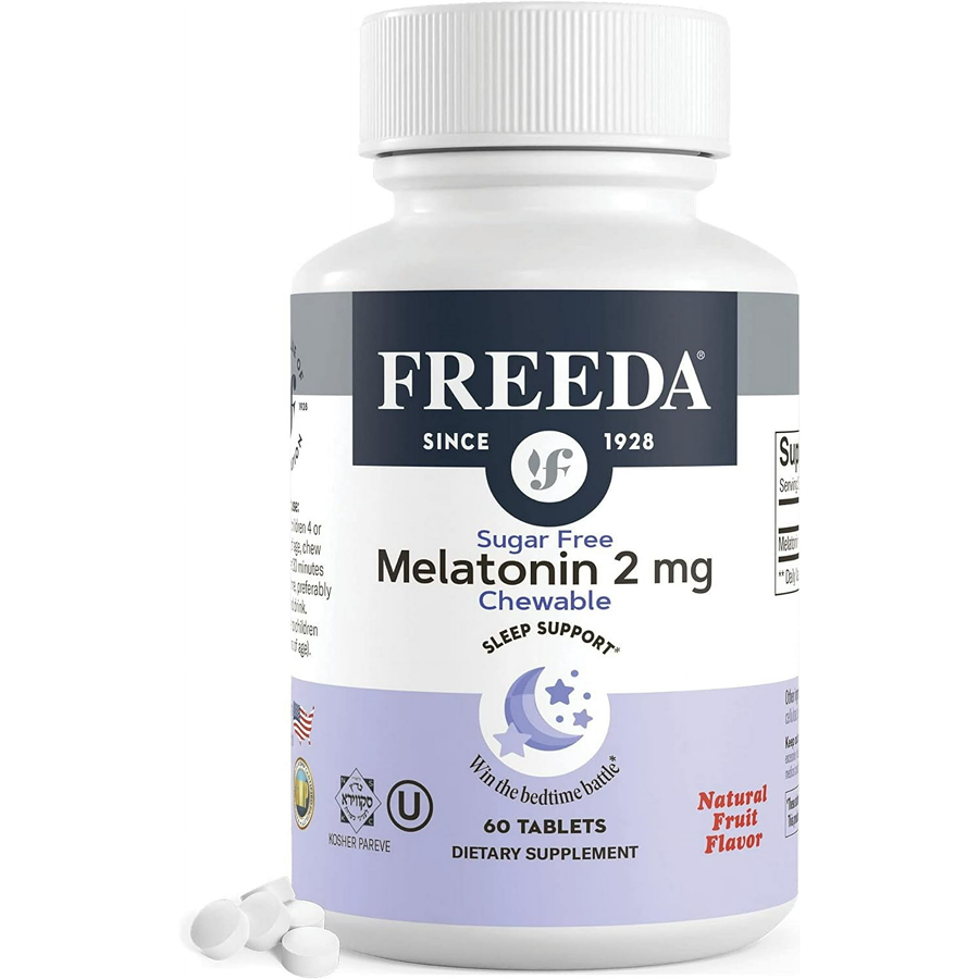 Freeda Chewable Melatonin 2 mg - Sugar Free, 60 Chewable Tablets