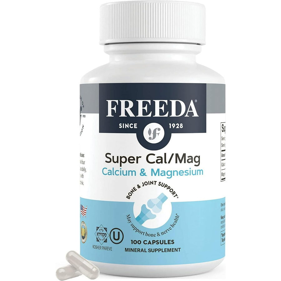 Freeda Super Cal/Mag Calcium Magnesium, 100 Veg Caps