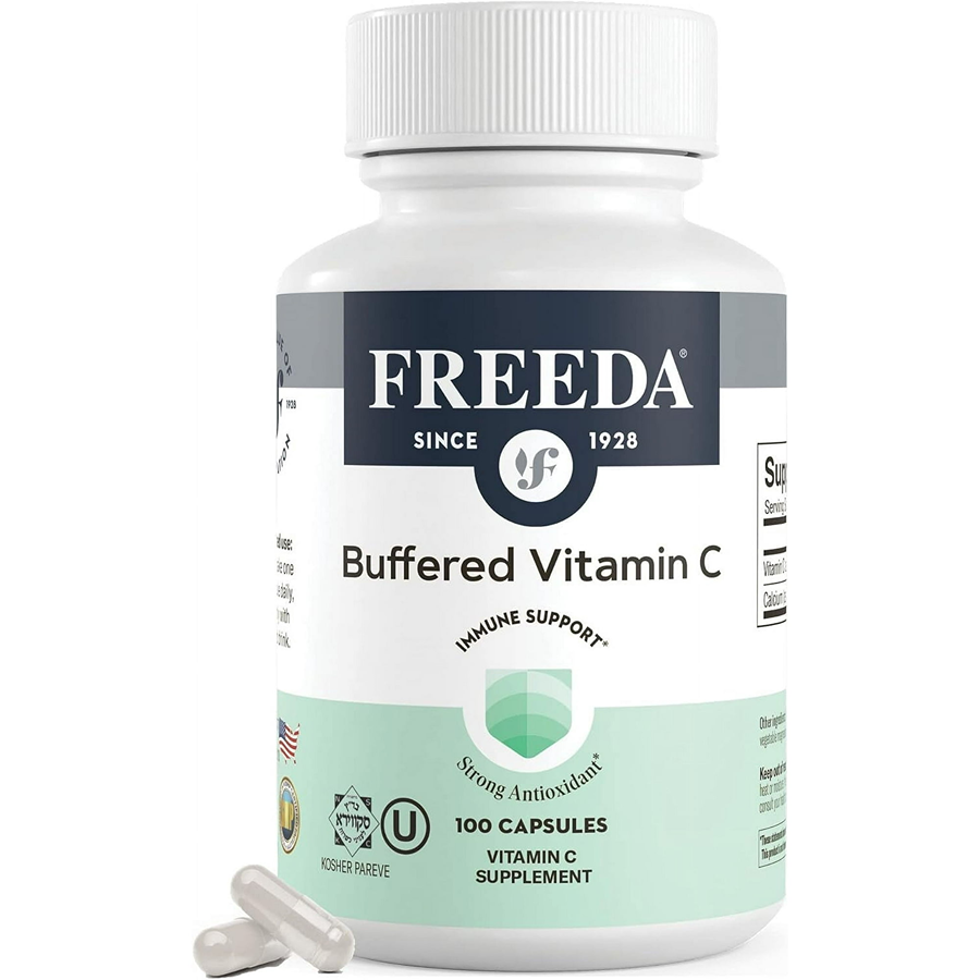 Freeda Buffered Vitamin C 500mg, 100 Veg Caps