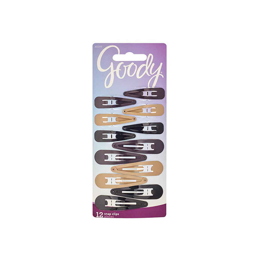 Goody Hair Snap Clips, 12ct