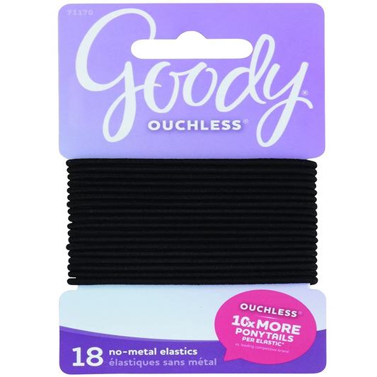 Goody Classics Ouchless Elastic Ponytail Holders, 18ct