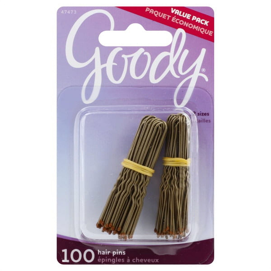 Goody Hair Pins, Brown, 100 Ea