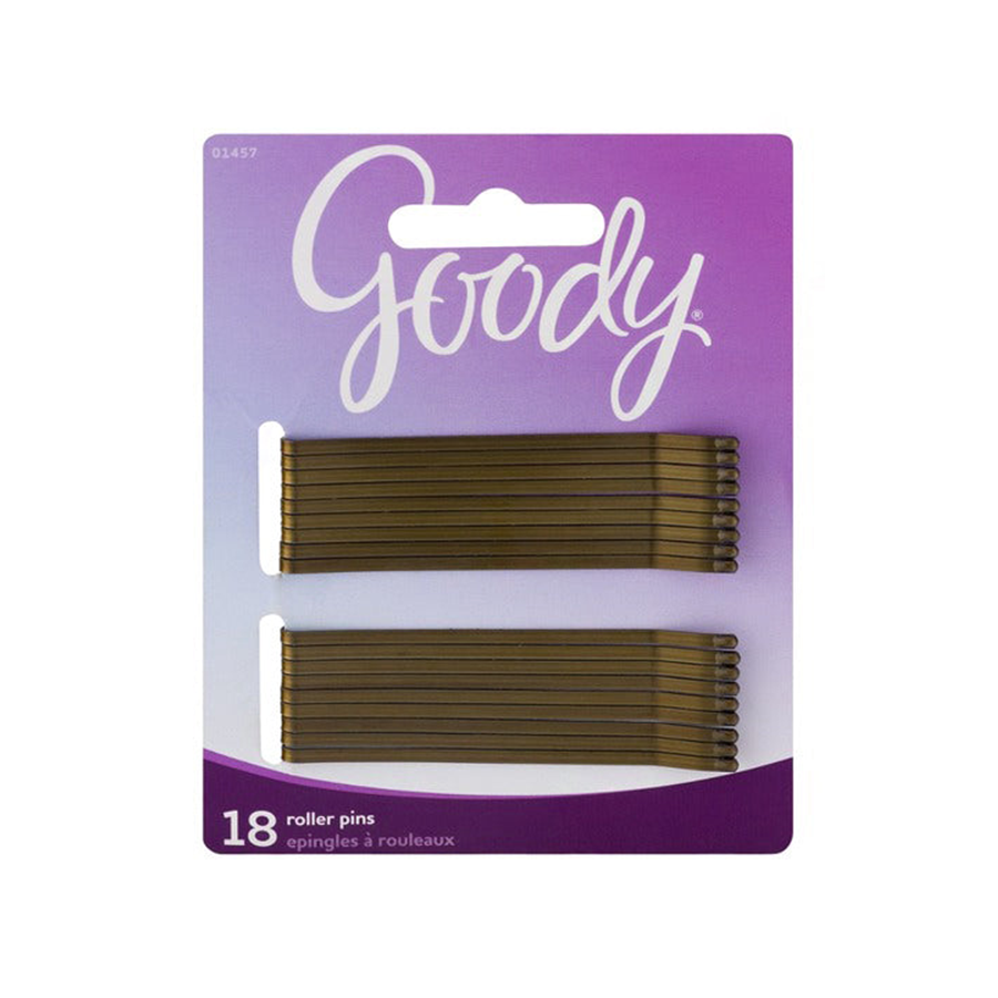 Goody 3" Large Brown Roller Pins - 18 Pcs.