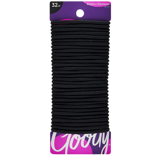 Goody Ouchless Braided Elastics 32ct, Black