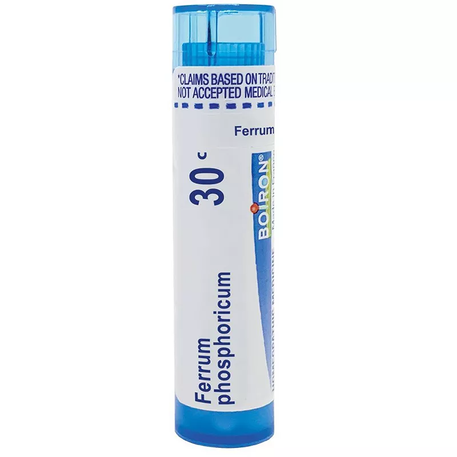 Boiron Ferrum Phosphoricum 30C Homeopathic Single Medicine For Cough, Cold & Flu - 80 Pellet