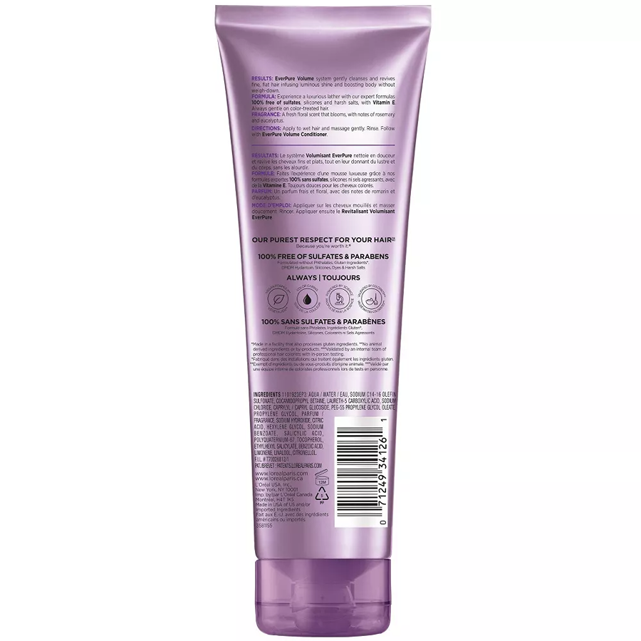 L'Oreal Paris EverPure Sulfate Free Volume Shampoo - 8.5 fl oz