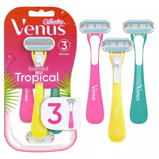 Venus Tropical Women's Disposable Razors - 3ct