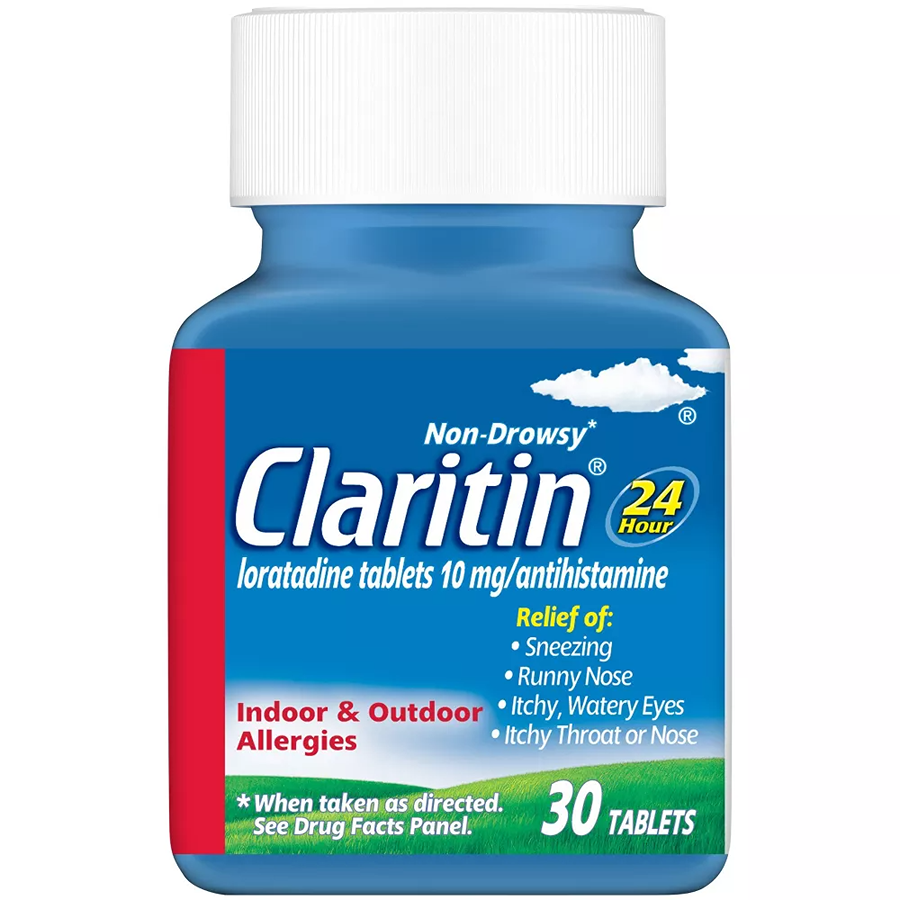 Claritin Allergy Relief 24 Hour Non-Drowsy Loratadine, 30 Tablets