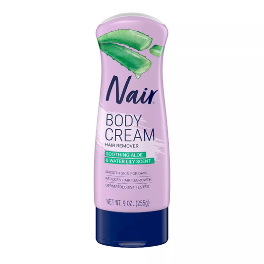 Nair Hair Removal Body Cream, Aloe and Water Lily - 9.0oz