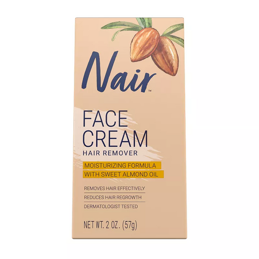 Nair Moisturizing Facial Hair Removal Cream with Sweet Almond Oil - 2.0oz