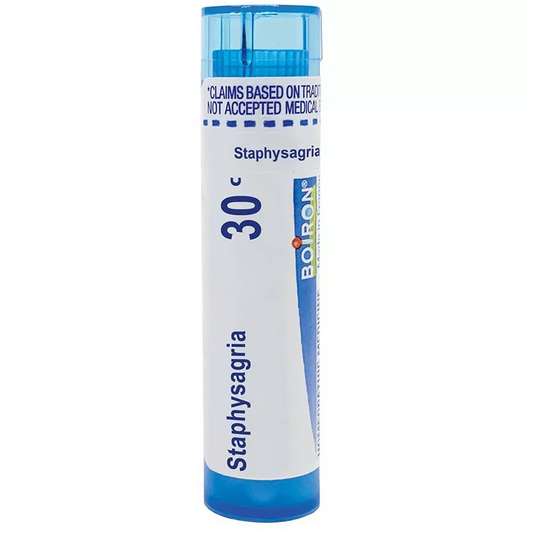 Boiron Staphysagria 30C Homeopathic Single Medicine For First Aid - 80 Pellet