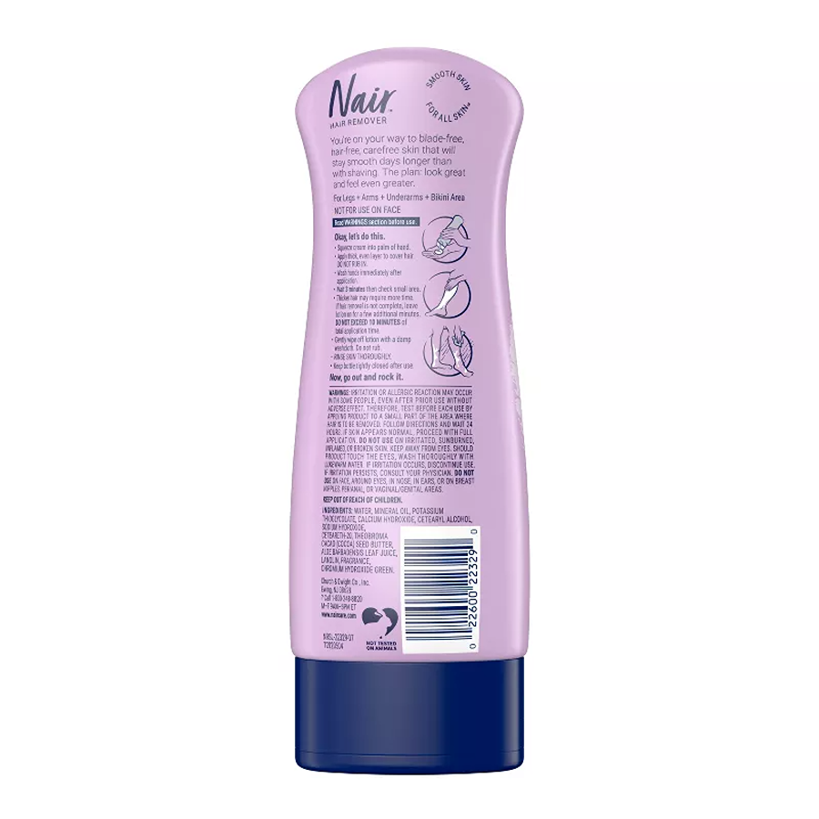 Nair Hair Removal Body Cream, Aloe and Water Lily - 9.0oz