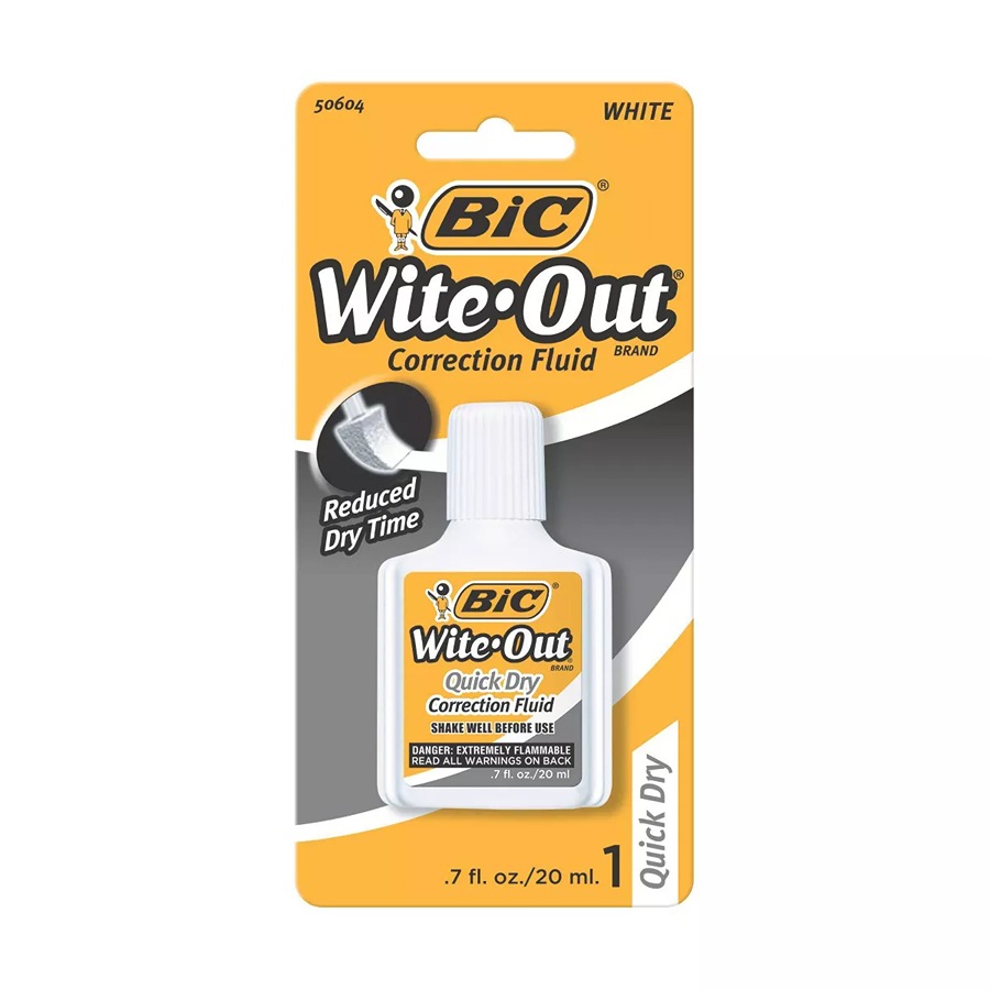 BIC Wite-Out Correction Fluid, 0.7oz