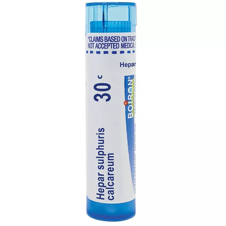 Boiron Hepar Sulphuris Calcareum 30C Homeopathic Single Medicine For Cough, Cold & Flu - 80 Pellet