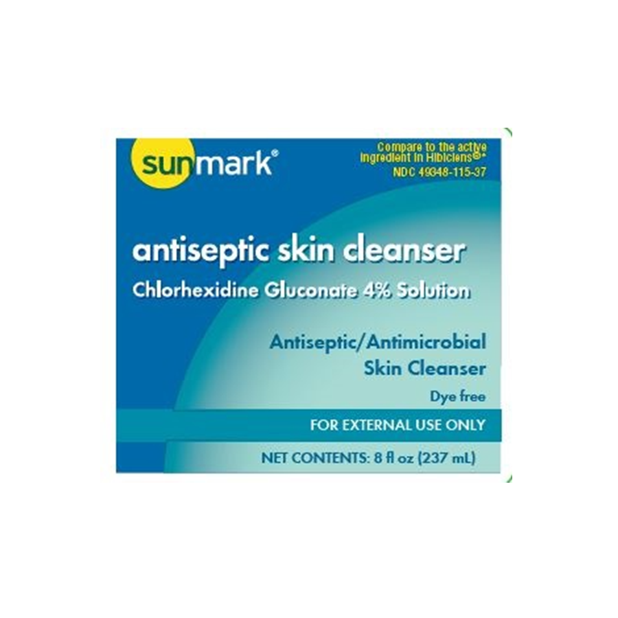 Sunmark Antimicrobial Skin Cleanser Liquid, 8oz