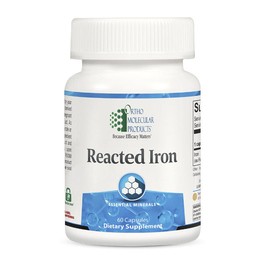 Ortho Molecular Reacted Iron 60 Capsules