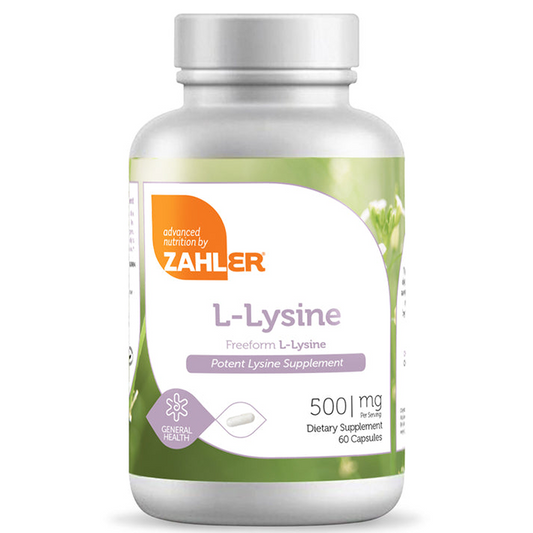 Zahler L-Lysine 500 Mg, 60 Capsules