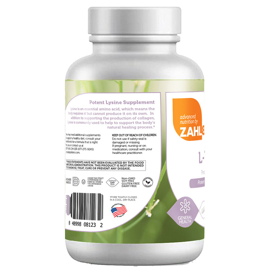 Zahler L-Lysine 500 Mg, 60 Capsules