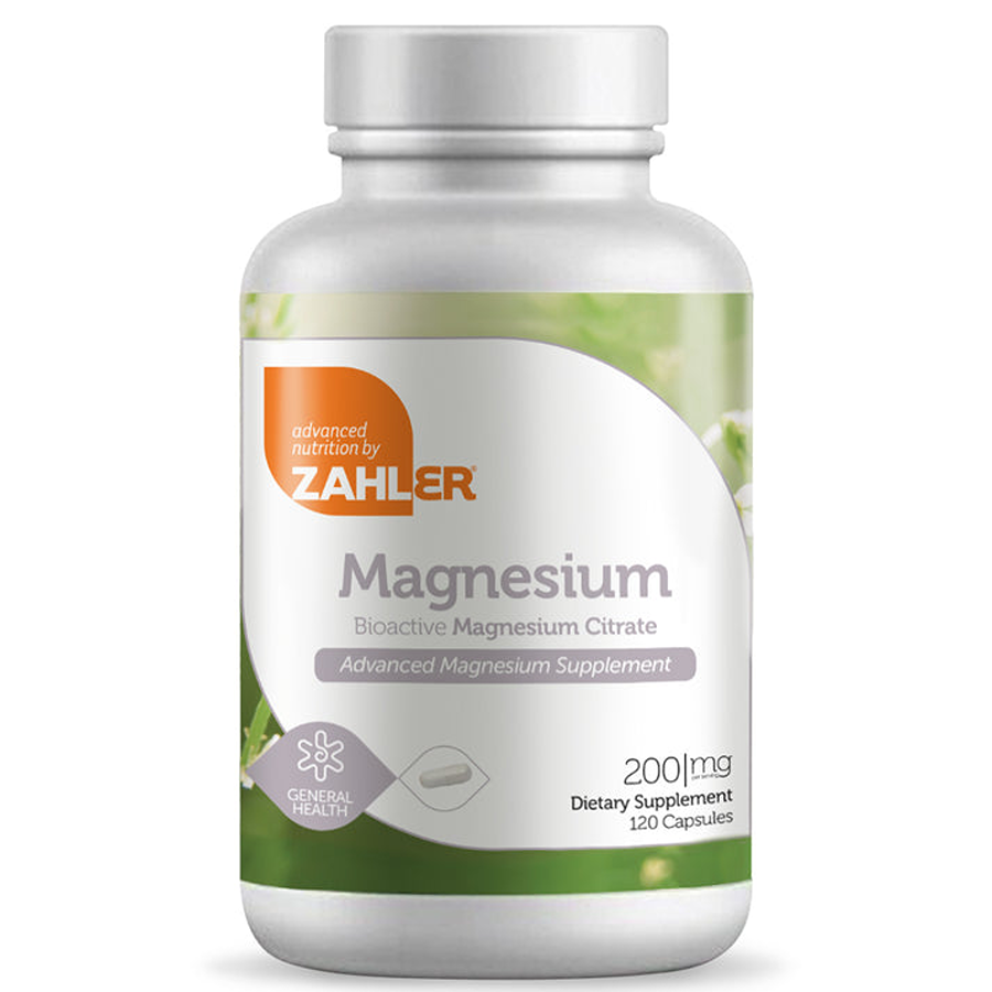 Zahler Magnesium Citrate 200 Mg, 120 Capsules