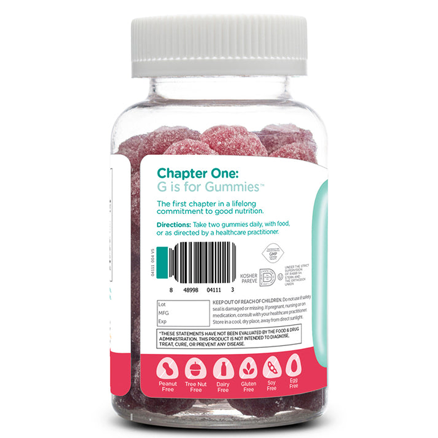 Zahler Chapter One Magnesium Citrate 100 mg - Raspberry Flavor Gummies, 60 Gummies