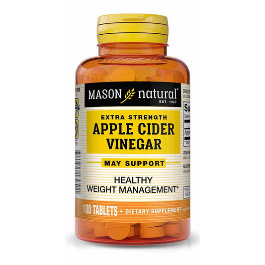 Mason Natural Apple Cider Vinegar Tablets, Body Shapers - 100 Tablets