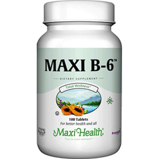 Maxi Health Vitamin B6 100 Mg, 100 Tablets