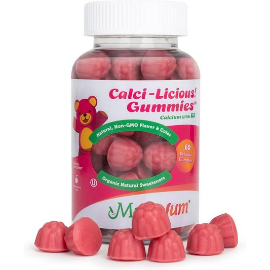 Maxi Health Calci-Licious! Calcium Gummies with D3, Cherry Flavor, 60 Jellies