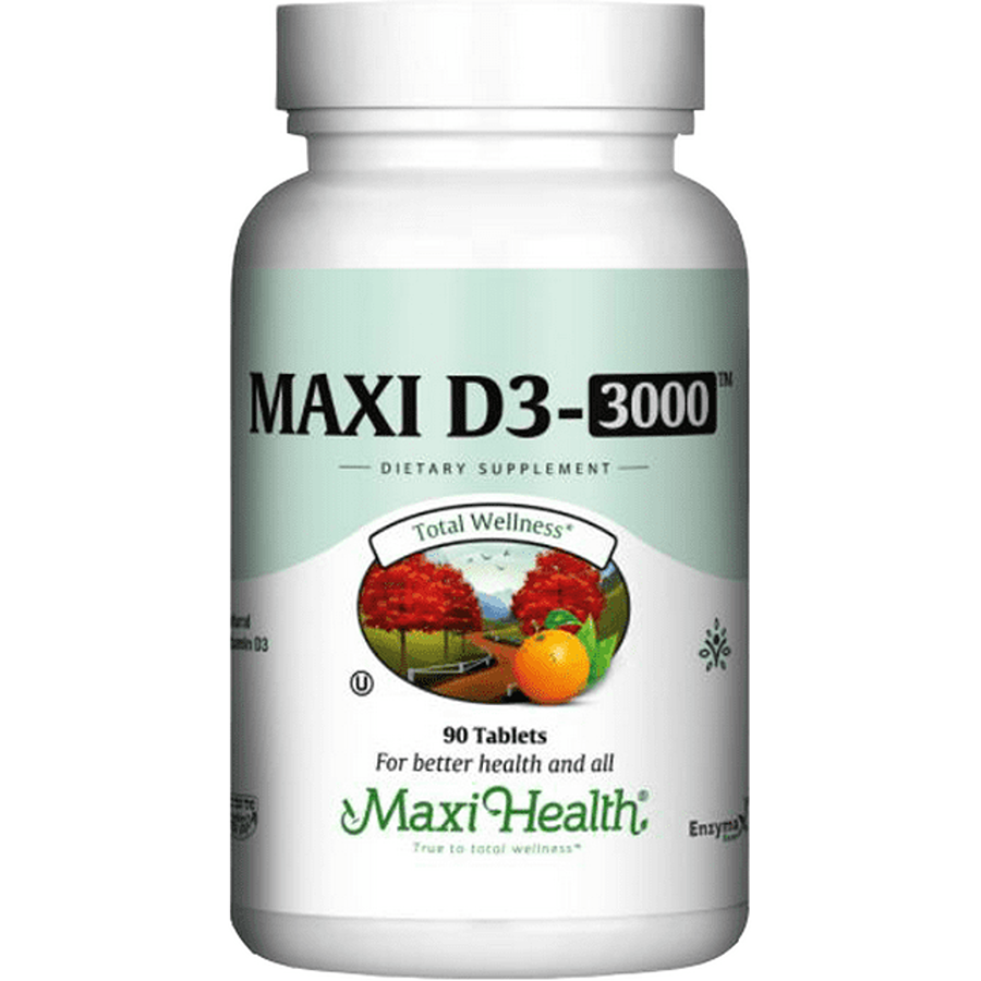 Maxi Health Vitamin D3 3000 IU, 90 Tablets