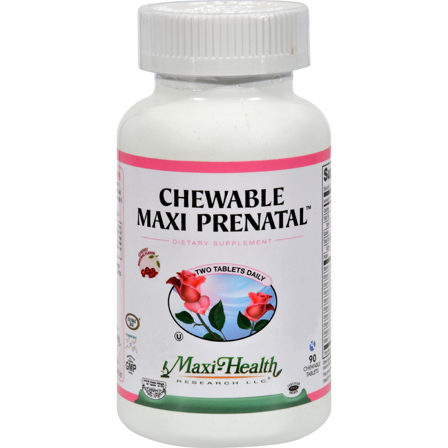 Maxi Health Maxi Prenatal Chewable Cherry Flavor, 90 Chewable Tablets