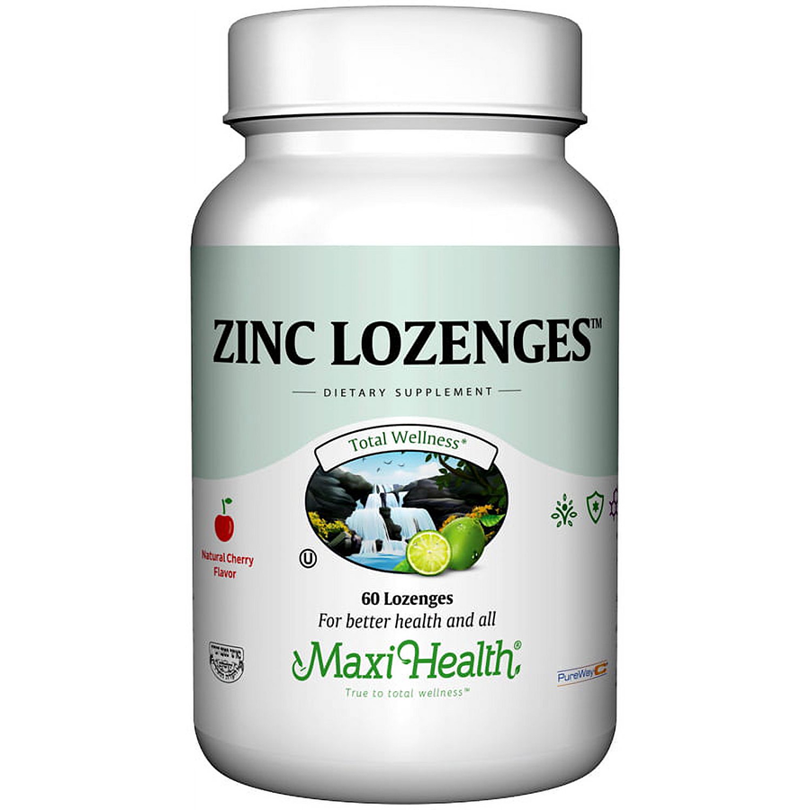 Maxi Health Zinc Lozenges 10 Mg Berry Flavor, 60 Lozenges