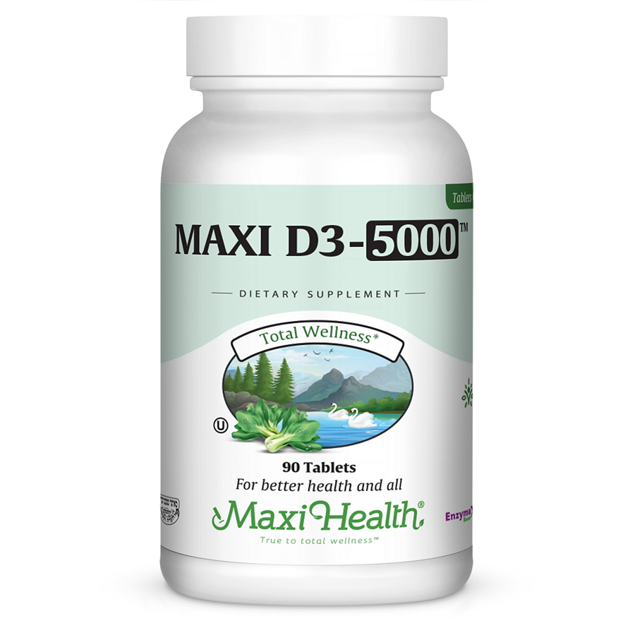 Maxi Health Vitamin D3 5000 IU, 90 Tablets