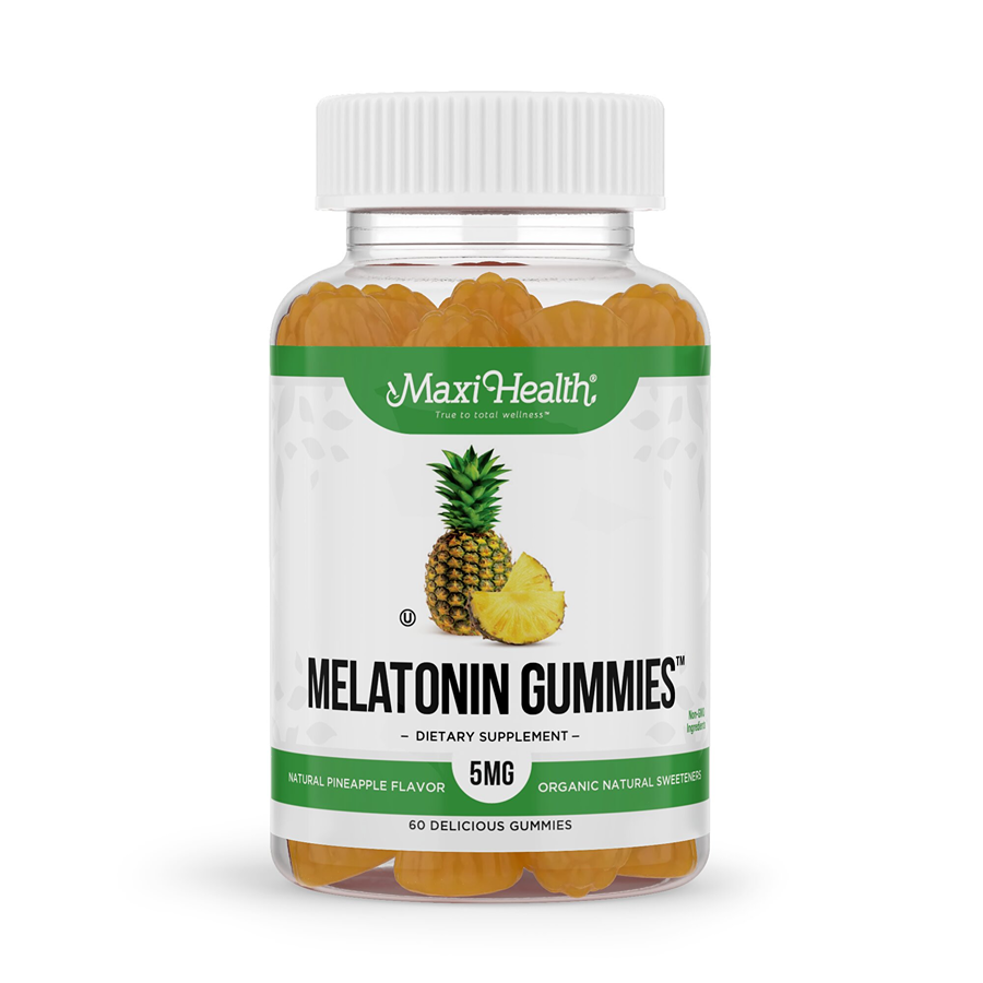 Maxi Health Melatonin 5 Mg Gummies - Natural Pineapple Flavor, 60 Gummies