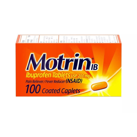 Motrin IB Pain Reliever & Fever Reducer Tablets - Ibuprofen (NSAID) - 100ct