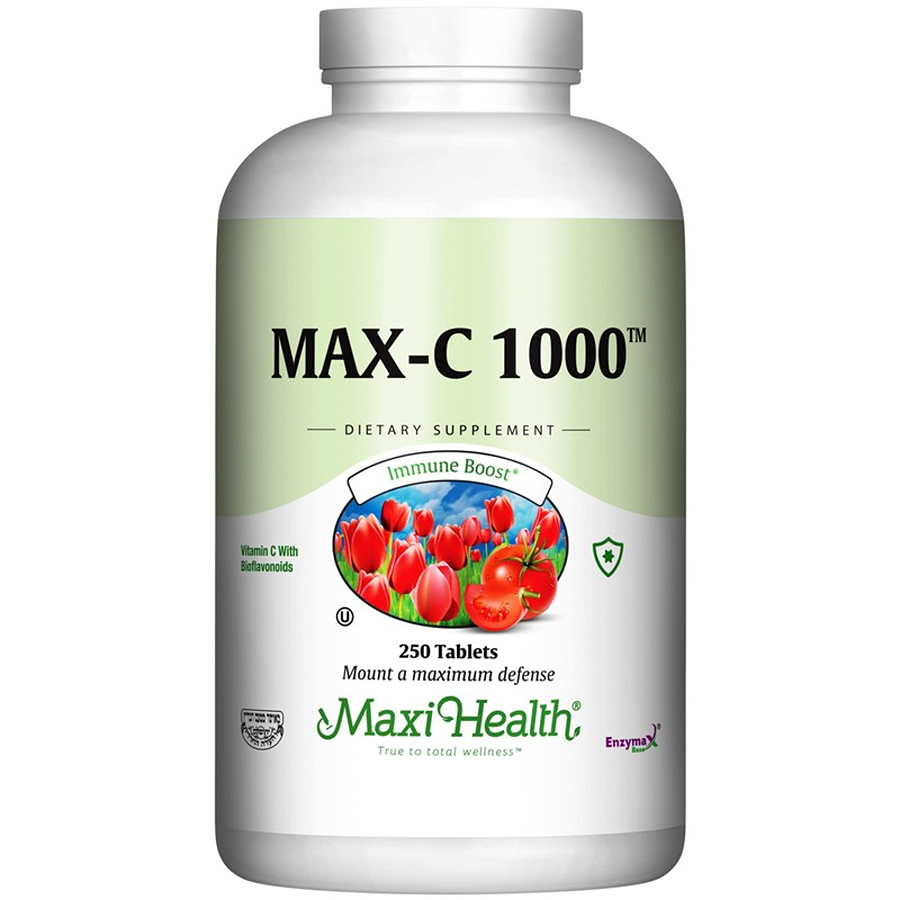 Maxi Health Max-C 1000 Mg (Vitamin C with Bioflavonoids), 250 Tablets