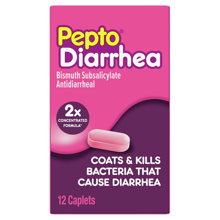 Pepto Bismol Diarrhea Caplets, 12 Ea