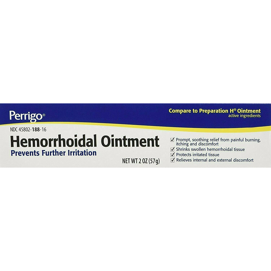 Perrigo Hemorrhoidal Ointment Irritated Tissue Protection, 2oz