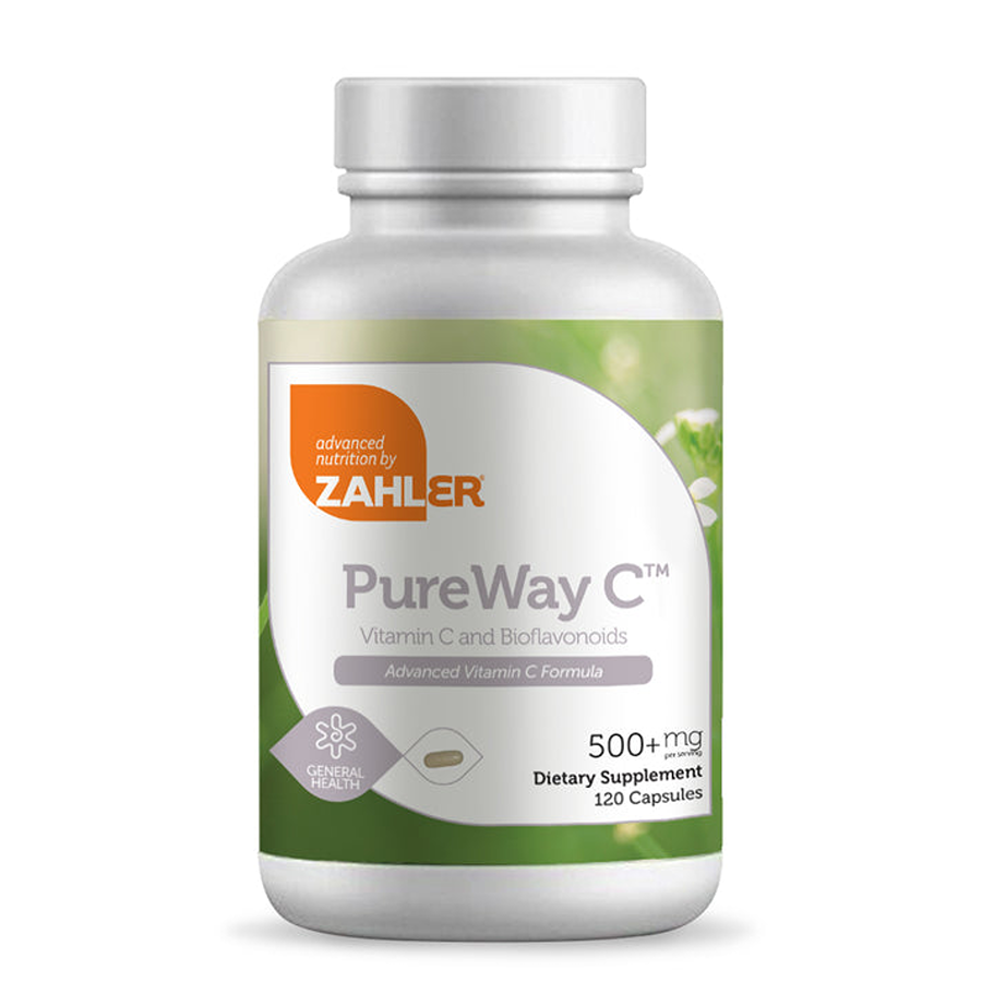 Zahler PureWay-C 500 mg Vitamin C,  120 Capsules