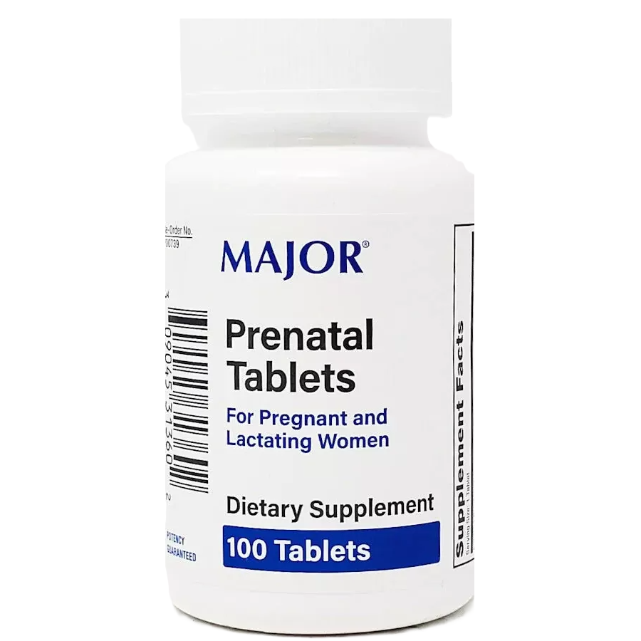 Major Prenatal 100 Mcg Tablets, 100ct