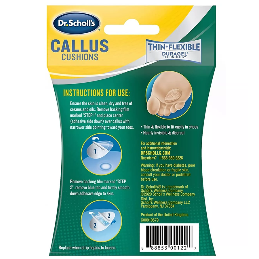 Dr. Scholls Callus Cushions with Duragel Technology, 5 Ea