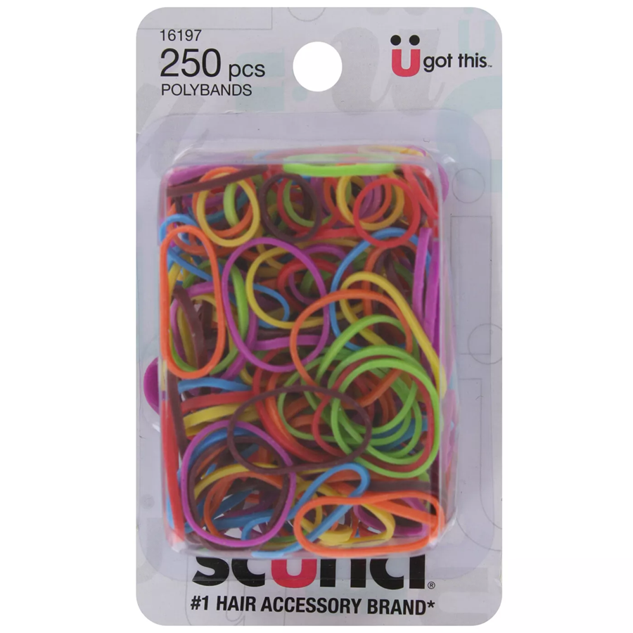 Scunci Rubber Bands Exotic - 250pk