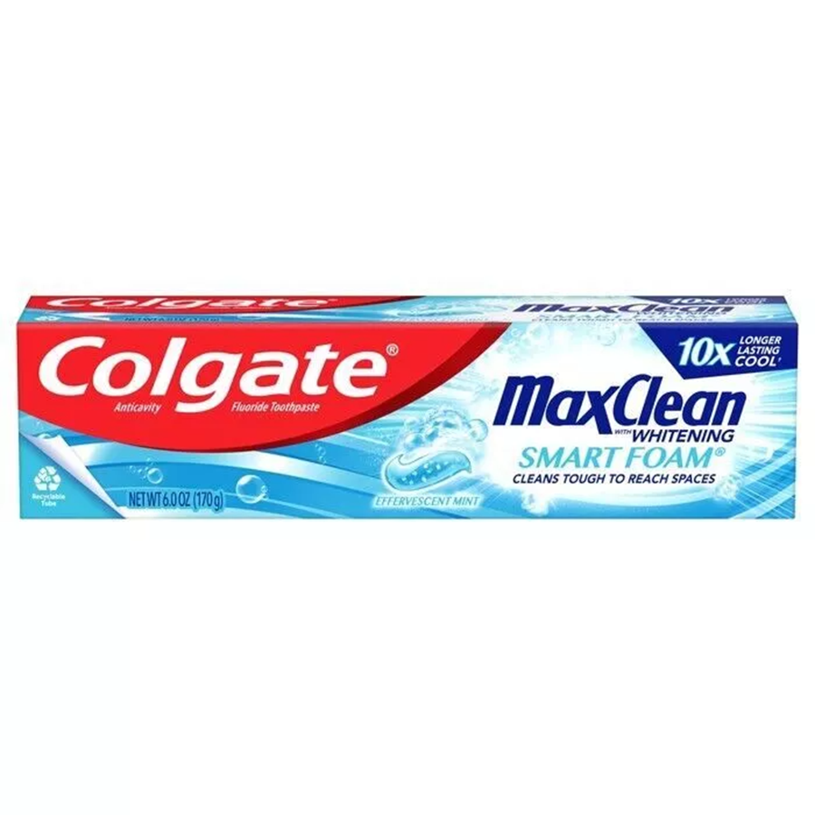 Colgate MaxFresh Clean Smart Foam Toothpaste, 6 oz