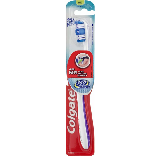 Colgate 360 Degree Full Head Toothbrush, Medium